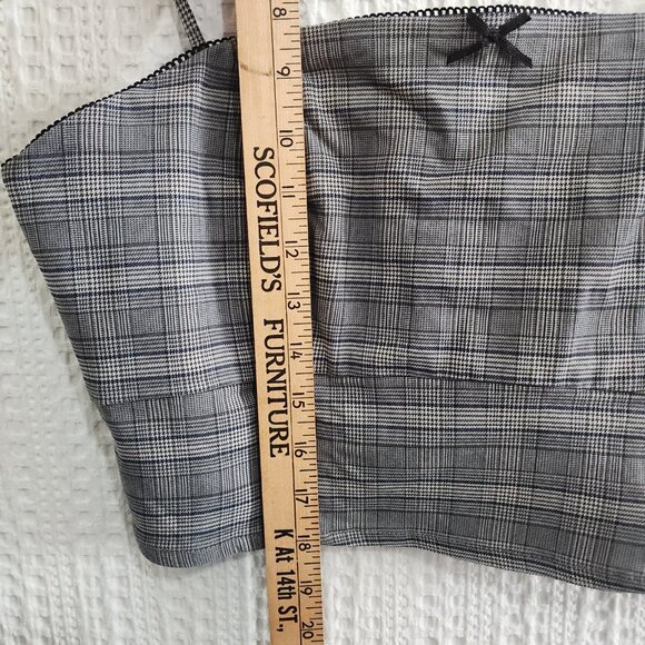 Wild Fable Black and White Plaid Crop Top Women's Size X-Large - Picture 11 of 11